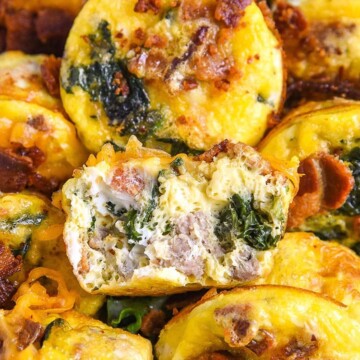 Serve Breakfast Egg Cups for Easter Brunch or make these easy baked egg muffins recipe for freezer friendly breakfast meal planning.