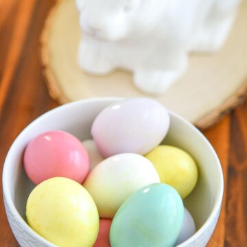 Dyeing Easter Eggs is so much fun and with our Homemade Easter Egg Dye you can dye the actual egg instead of the shell! Kid friendly Recipe anytime, not just Easter!