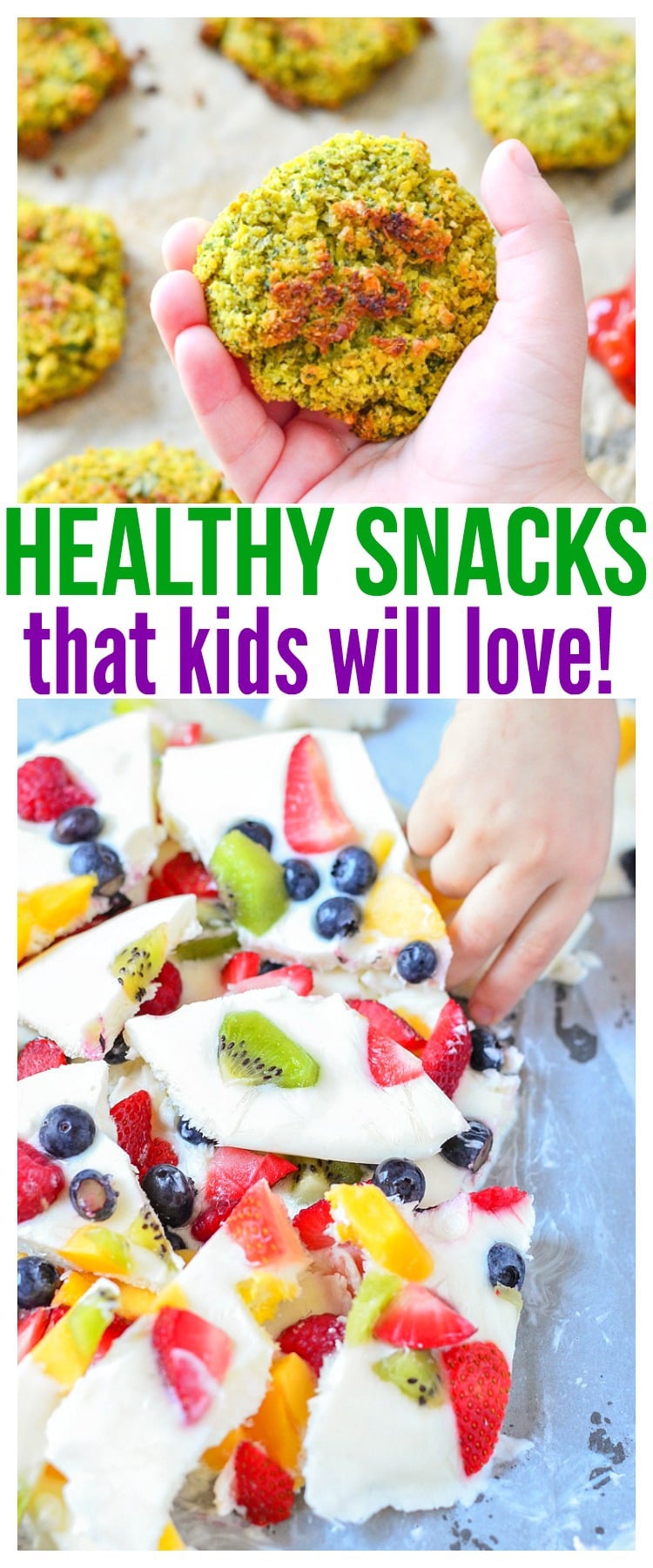 Whether you're looking for healthy snacks for kids on the go or healthy snacks for picky eaters at home, we have a ton of fun kid friendly recipes in this food round up that will definitely get praise from parents and kiddos!