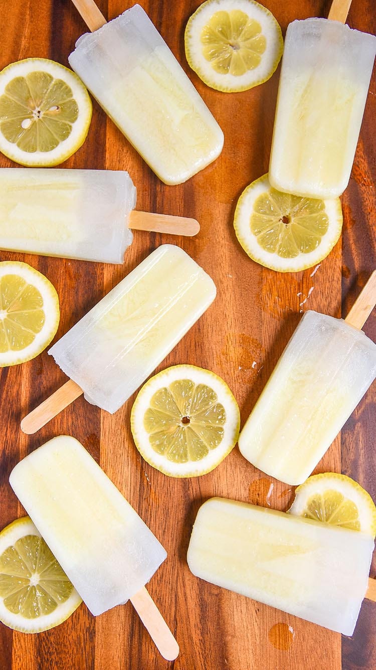 Homemade Lemon Popsicles Recipe