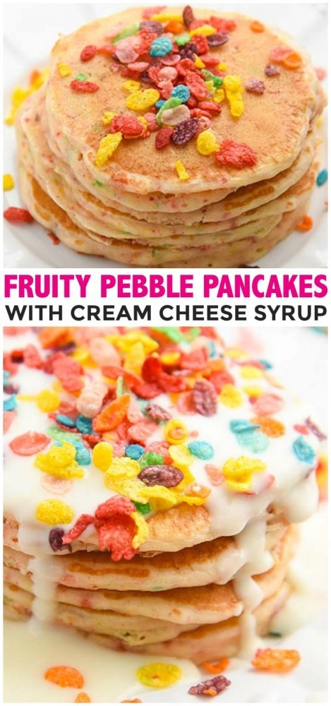 Fruity Pebble Pancakes Pinterest