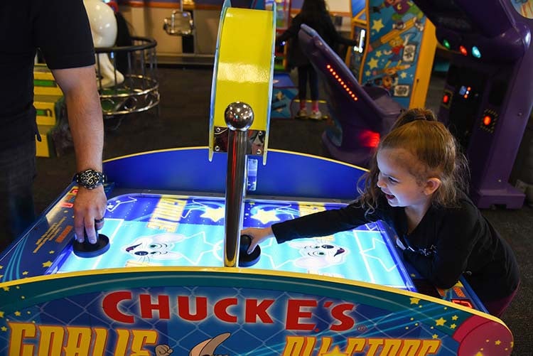 Skeeball Game at Chuck E. Cheese's