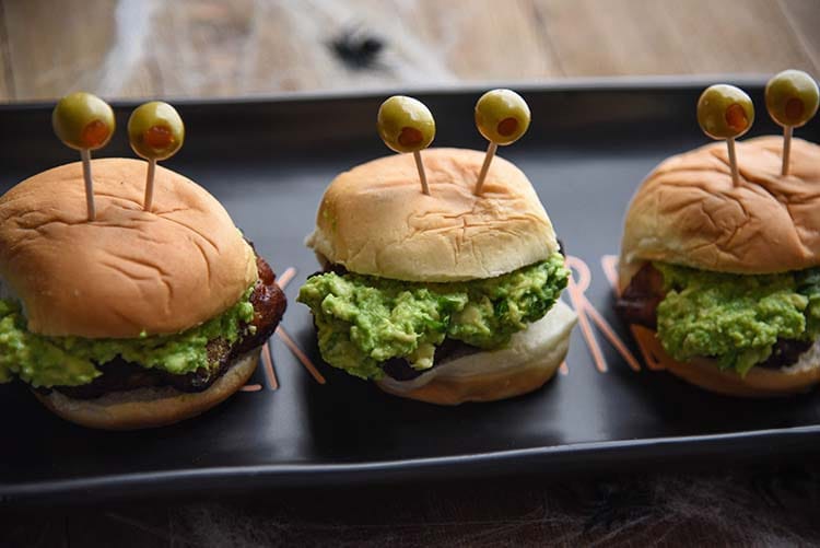 Halloween Appetizer Monster Sliders