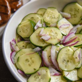 Simple Cucumber Onion Salad