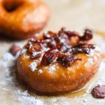 French Toast Donuts with Bacon
