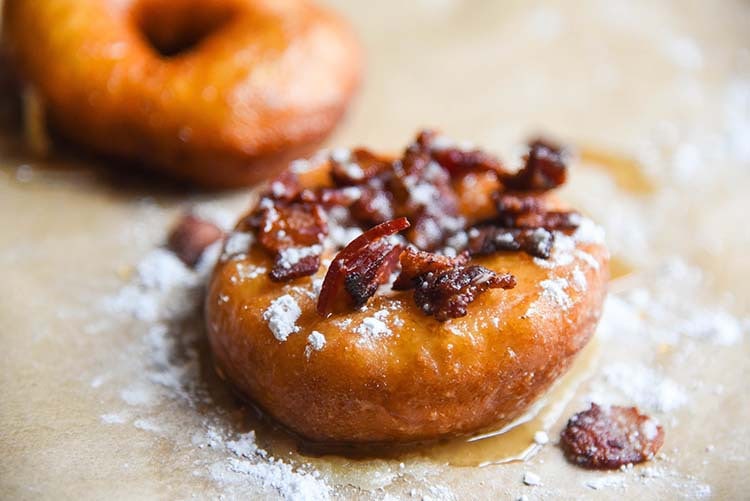 Glazed Donut Recipe with Bacon