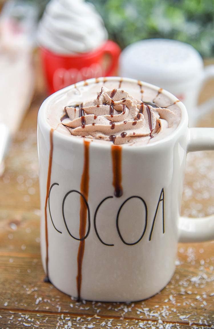 Homemade Hot Chocolate Whipped Cream