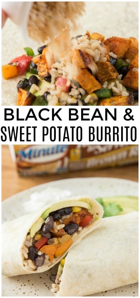 Black Bean and Sweet Potato Burritos