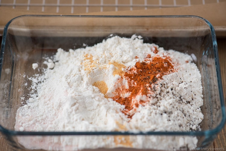 flour coating for hot wings 