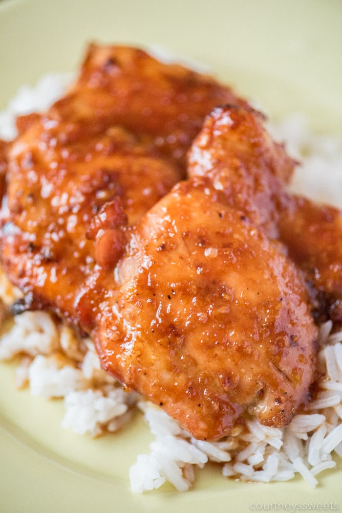 honey garlic chicken thighs