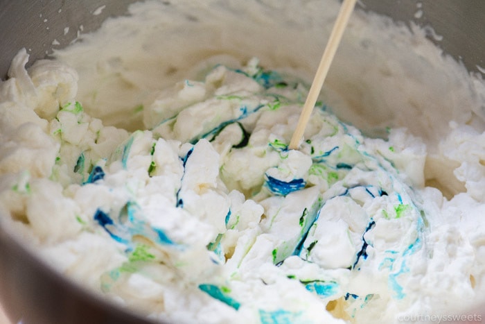 mermaid cake whipped cream recipe