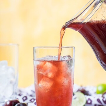 homemade cherry limeade