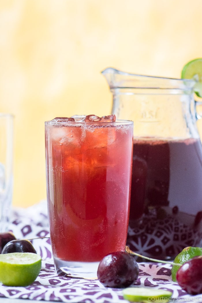 homemade cherry limeade