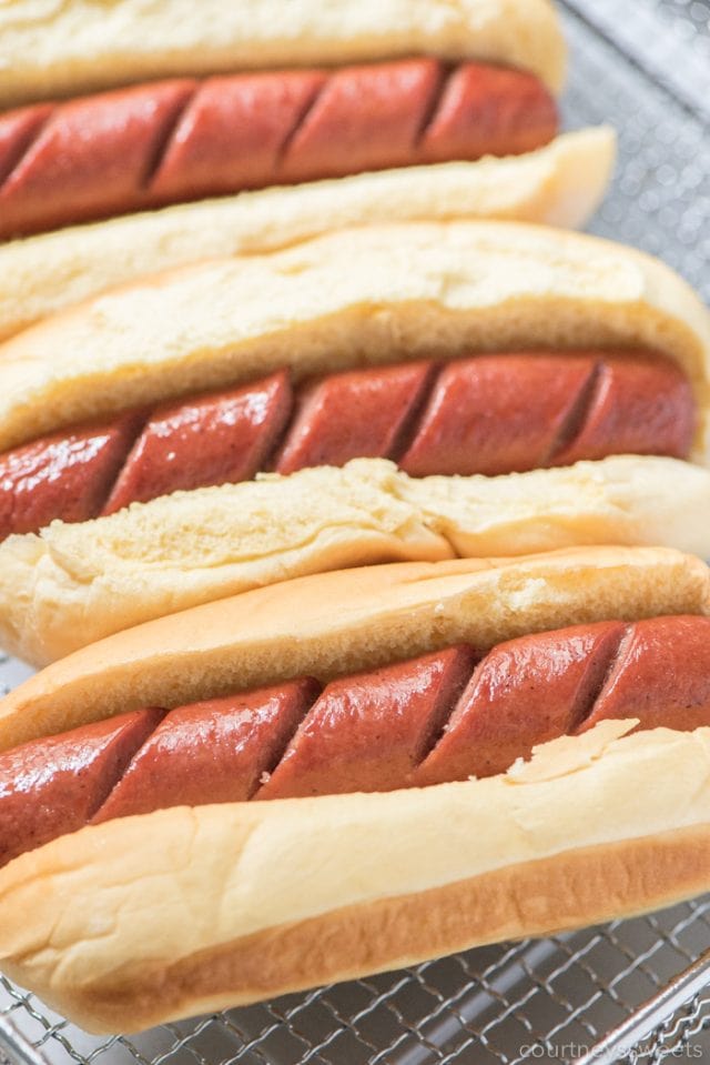 air fryer hot dogs