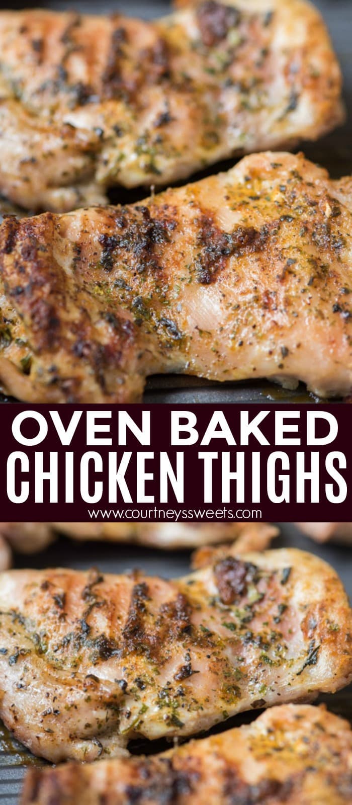 oven baked chicken thighs recipe