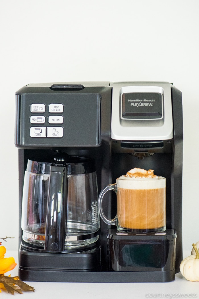 pumpkin spice coffee in hamilton beach flexbrew coffee maker