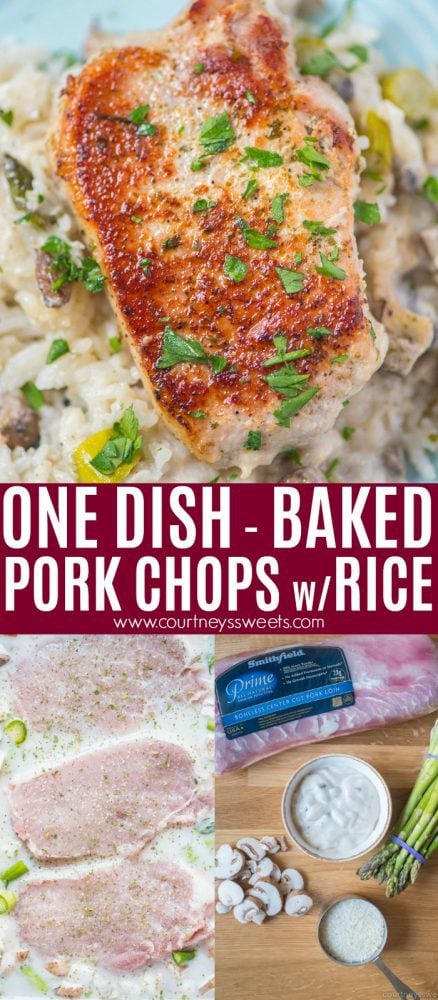 one dish baked pork chops