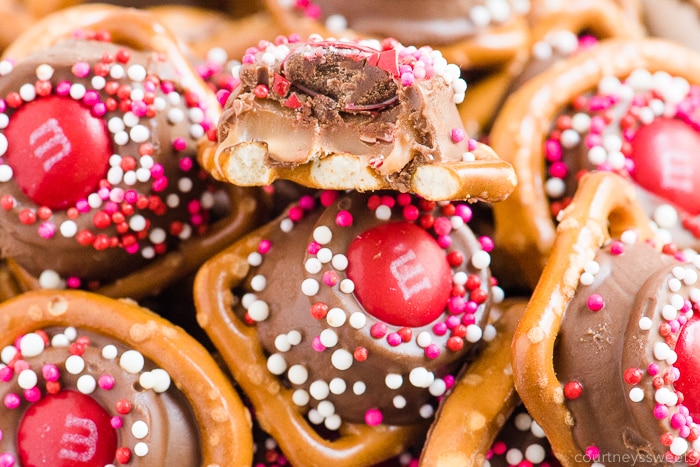 inside of rolo pretzels