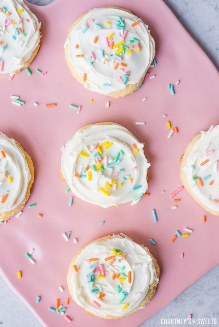 White Cake Mix Cookies with Rainbow Sprinkles - Courtney's Sweets