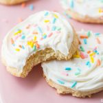 white cake mix cookie inside