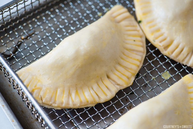 raw empanadas in air fryer basket