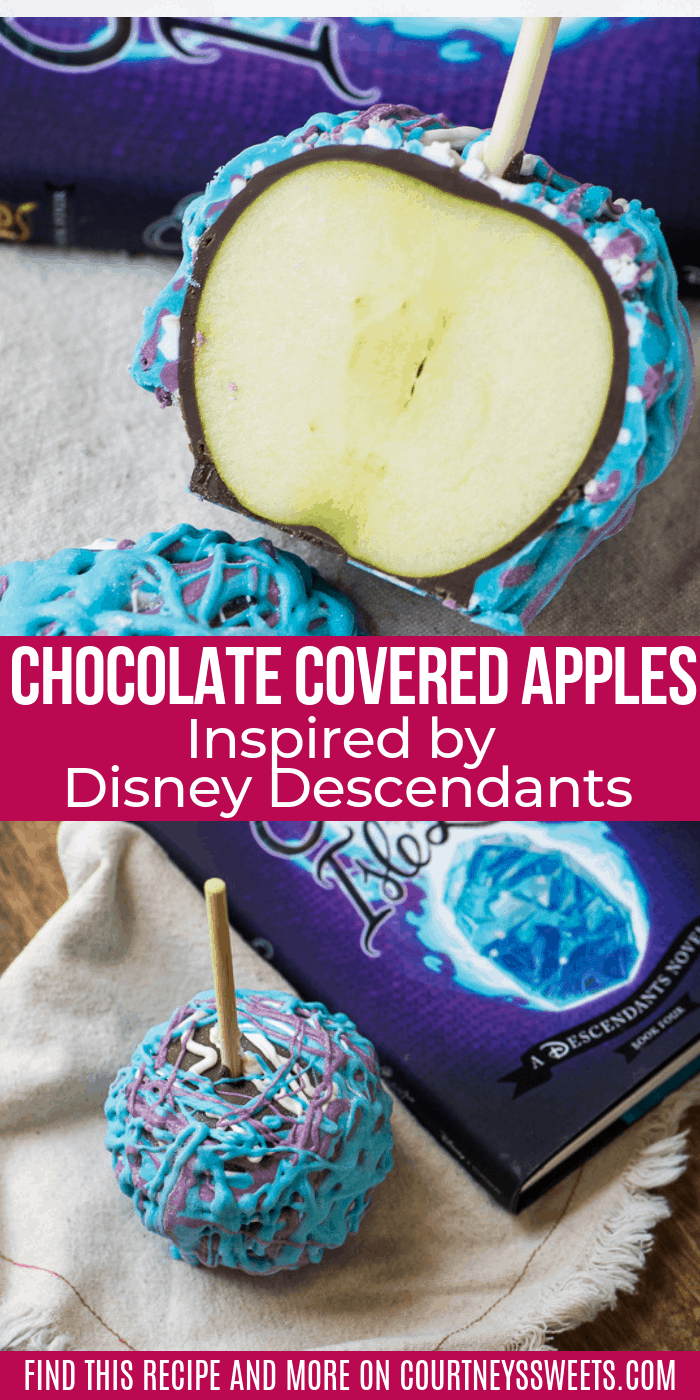 We partnered with Disney Book Group to share with you how to make fun Chocolate Covered Apples inspired by the newest addition to the bestselling Disney Descendants series, #EscapefromtheIsleofthe Lost! -how to make Chocolate Covered Apples Inspired by Disney Descendants how to make Chocolate Covered Apples Inspired by Disney Descendants