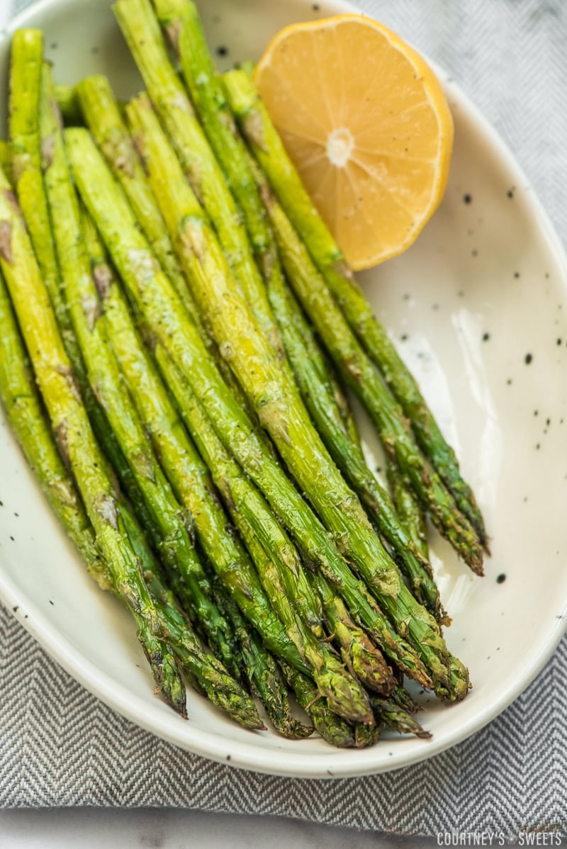 Air Fryer Asparagus with Lemon and Garlic Courtney's Sweets