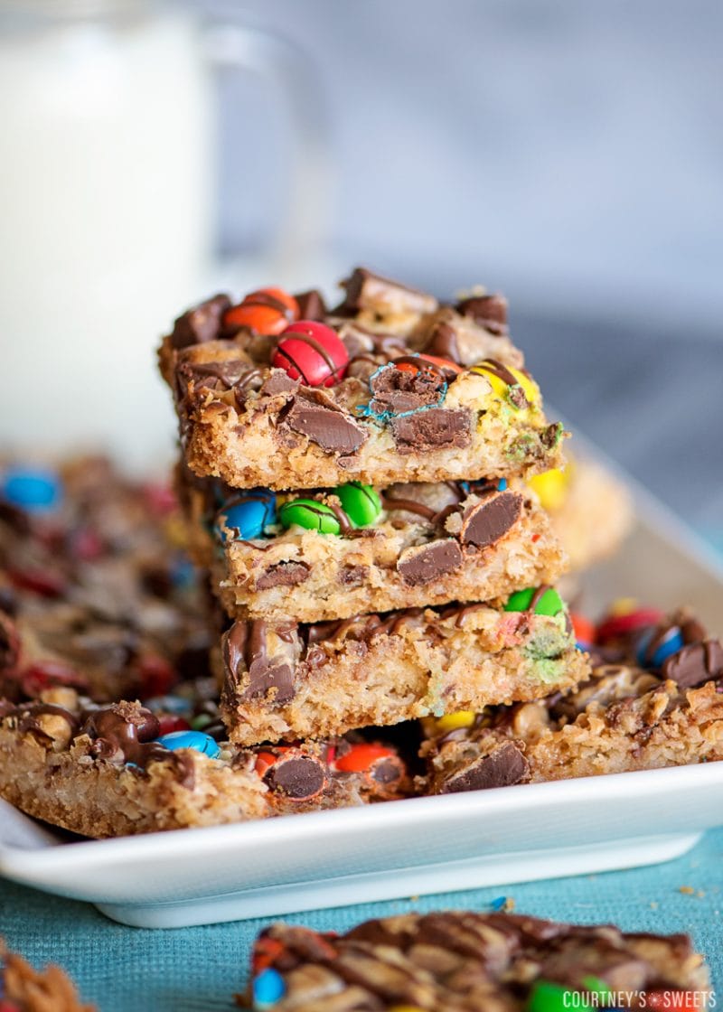stacked magic cookie bars