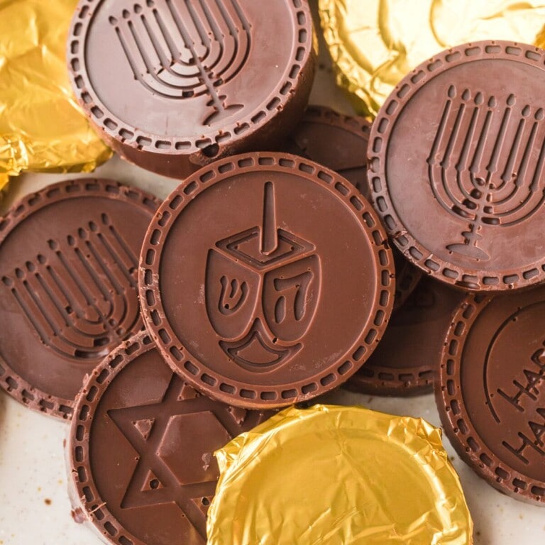 homemade hanukkah gelt.