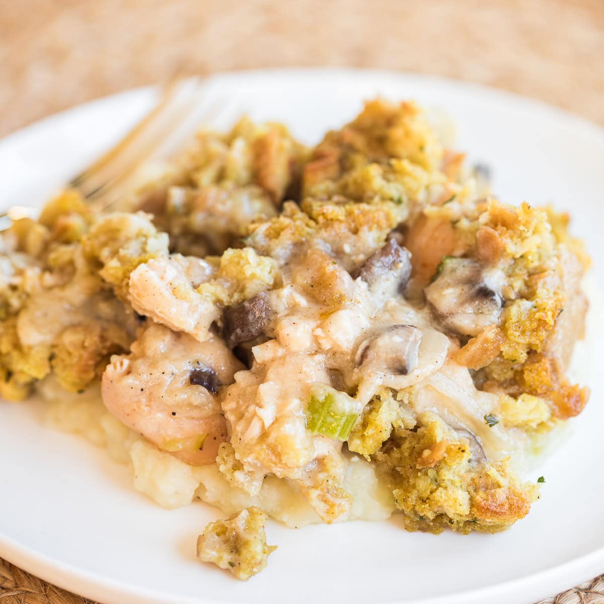 Chicken and Stuffing Casserole - Courtney's Sweets