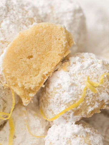 lemon snowball cookies.