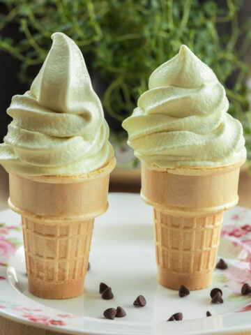 Mint soft serve recipe.
