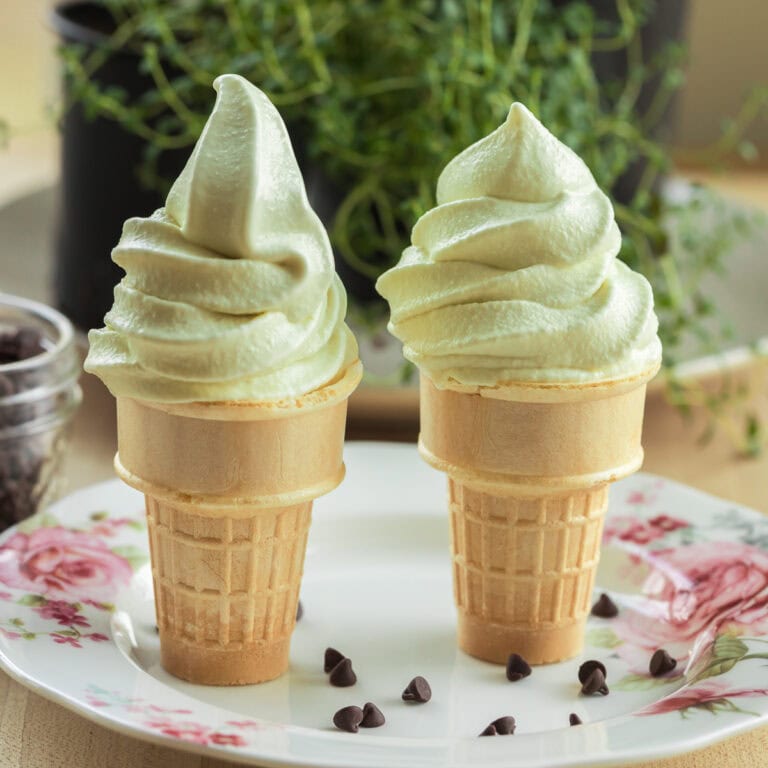 Mint soft serve recipe.