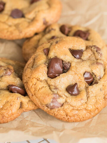chocolate chip cookie recipe with fresh milled flour.