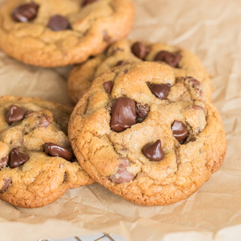 chocolate chip cookie recipe with fresh milled flour.