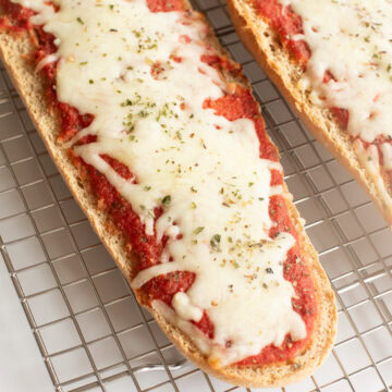 Fresh Milled Flour French Bread Pizza.