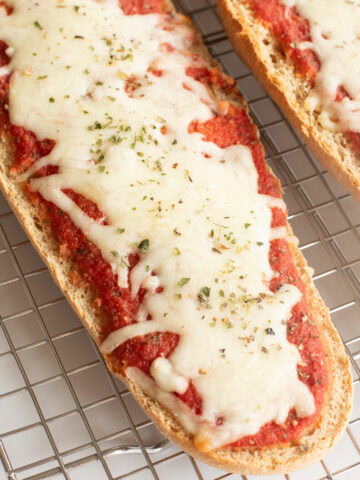 Fresh Milled Flour French Bread Pizza.